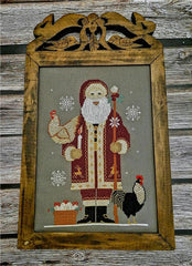 Twin Peaks Primitives Santa 2024 Sampler Cross Stitch Pattern