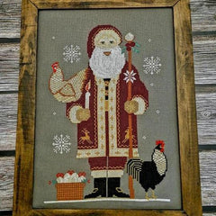 Twin Peaks Primitives Santa 2024 Sampler Cross Stitch Pattern