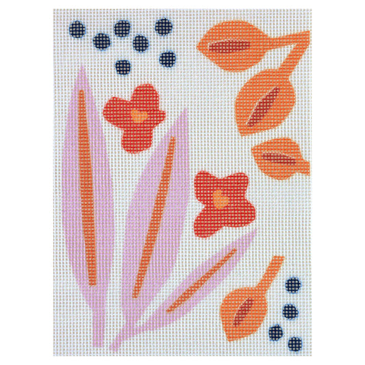 Unwind Studio Paper Flowers Beginner Needlepoint Kit