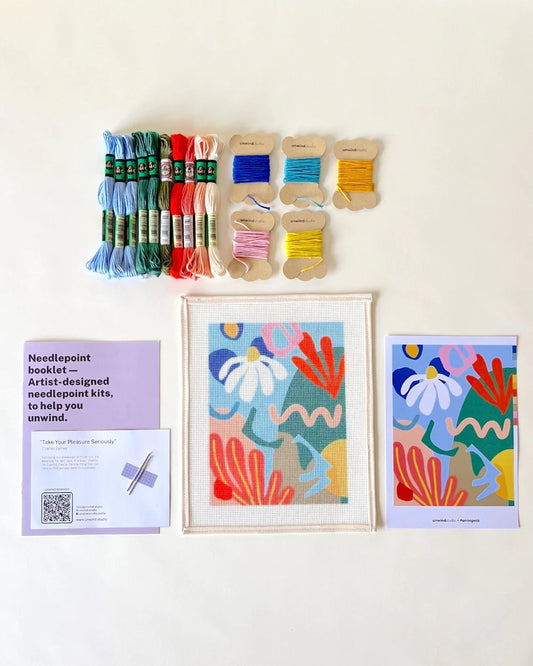 No Drama Llama - Needlepoint Kit for Kids - Complete Needlepoint Kit