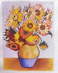 Changing Woman Designs Van Gogh Sunflowers Needlepoint Canvas