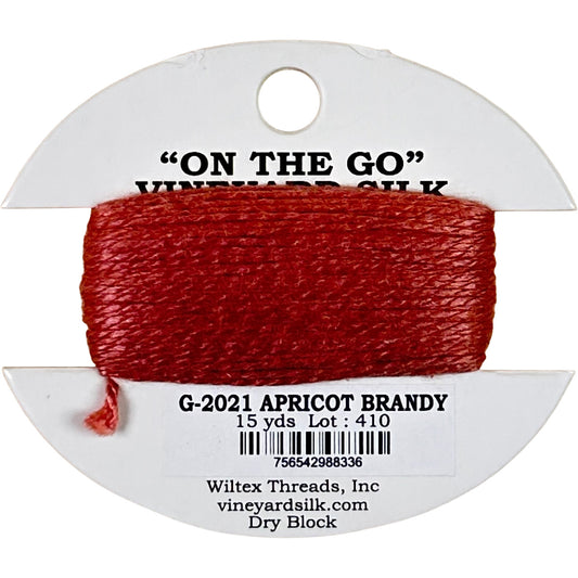 Vineyard Silk Classic On the Go 15 yd Card - 2021 Apricot Brandy