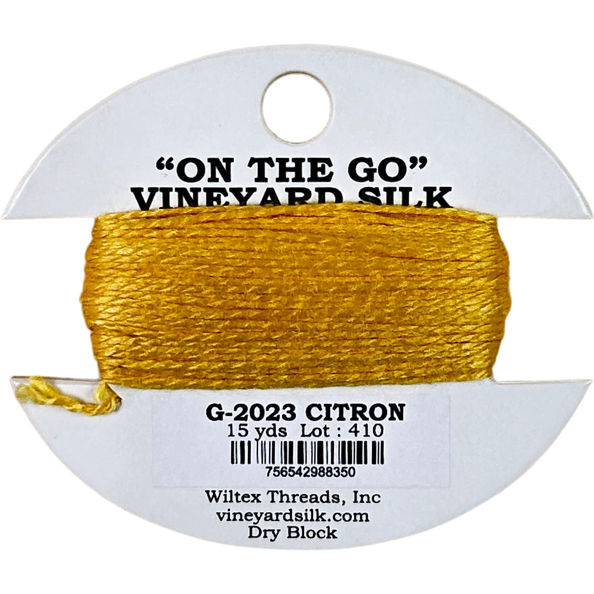 Vineyard Silk Classic On the Go 15 yd Card - 2023 Citron