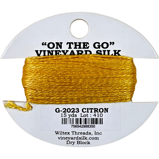 Vineyard Silk Classic On the Go 15 yd Card - 2023 Citron