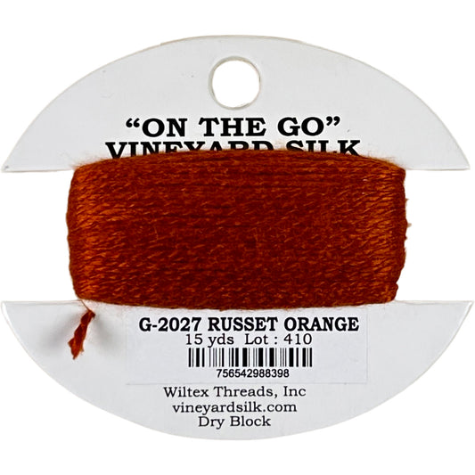 Vineyard Silk Classic On the Go 15 yd Card - 2027 Russet Orange