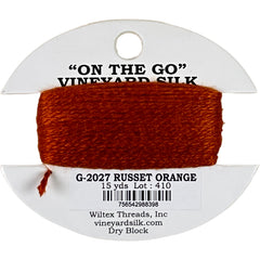 Vineyard Silk Classic On the Go 15 yd Card - 2027 Russet Orange