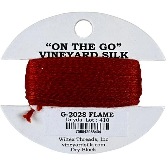 Vineyard Silk Classic On the Go 15 yd Card - 2028 Flame