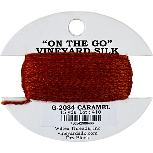 Vineyard Silk Classic On the Go 15 yd Card - 2034 Caramel