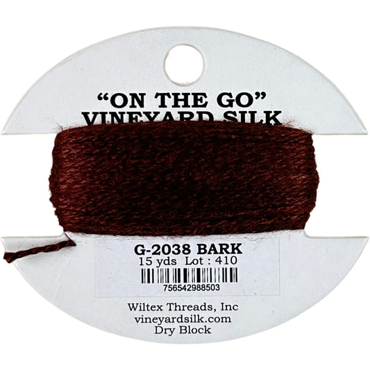 Vineyard Silk Classic On the Go 15 yd Card - 2038 Bark