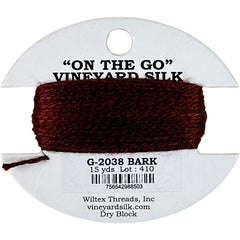 Vineyard Silk Classic On the Go 15 yd Card - 2038 Bark