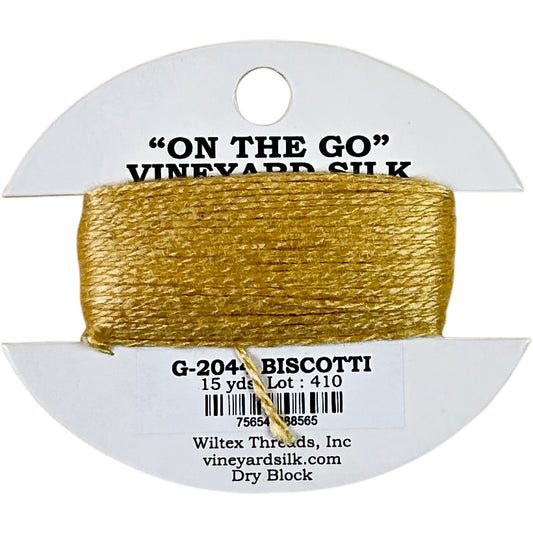 Vineyard Silk Classic On the Go 15 yd Card - 2044 Biscotti