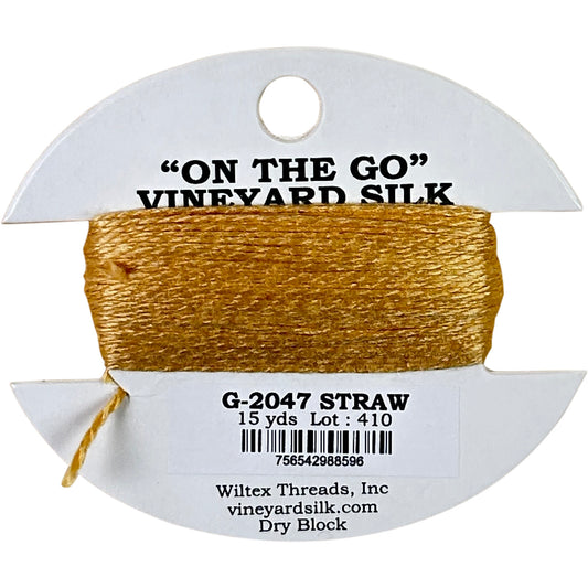Vineyard Silk Classic On the Go 15 yd Card - 2047 Straw