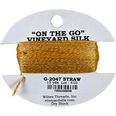 Vineyard Silk Classic On the Go 15 yd Card - 2047 Straw