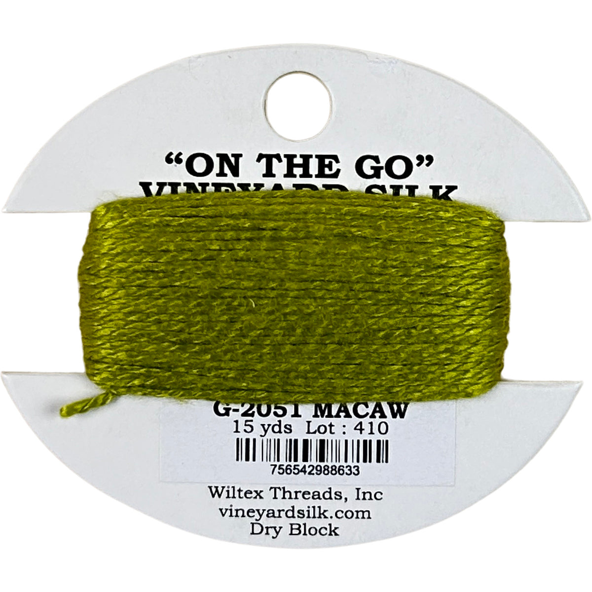 Vineyard Silk Classic On the Go 15 yd Card - 2051 Macaw