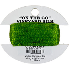 Vineyard Silk Classic On the Go 15 yd Card - 2054 Lime