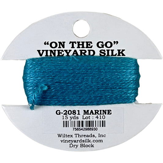 Vineyard Silk Classic On the Go 15 yd Card - 2081 Marine