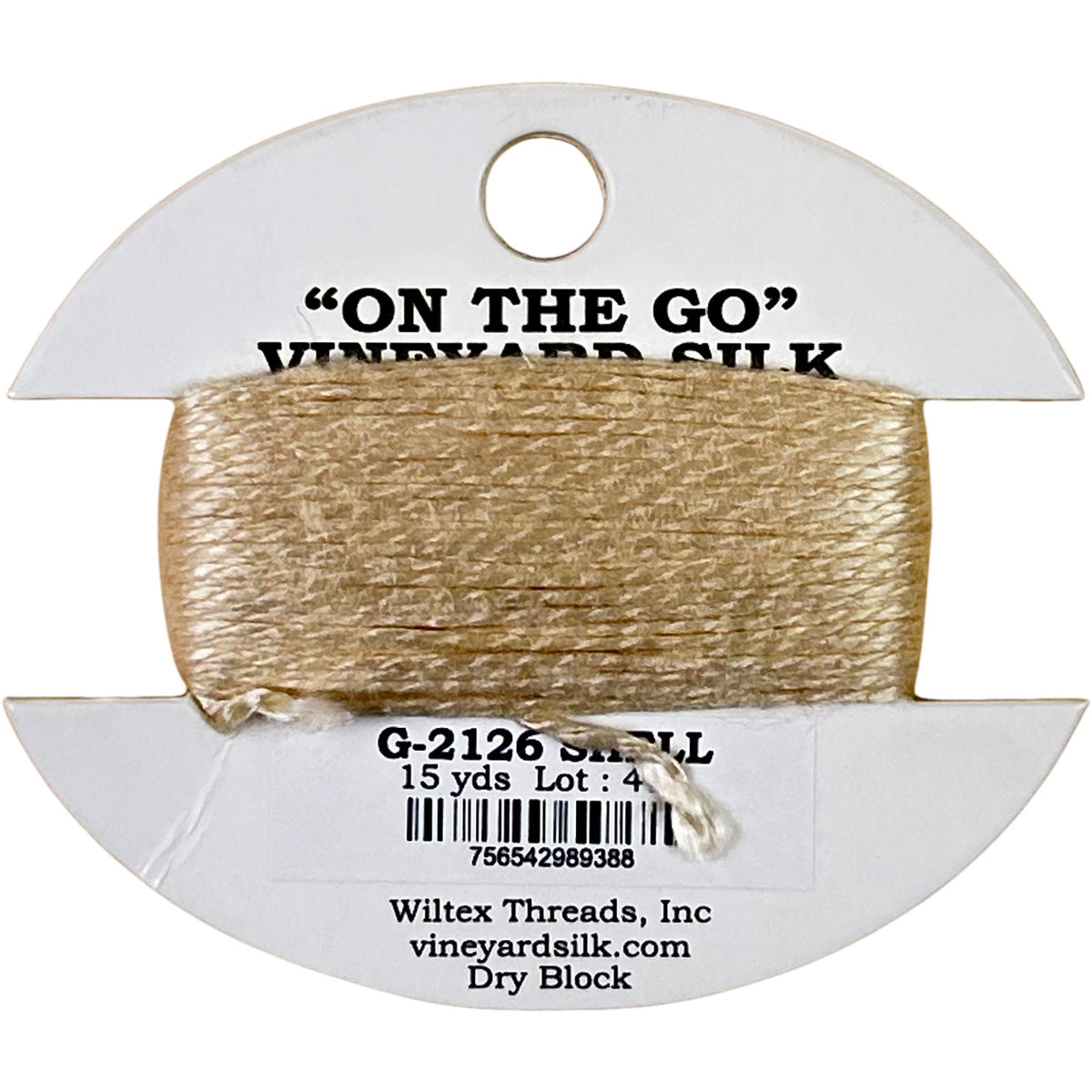 Vineyard Silk Classic On the Go 15 yd Card - 2126 Shell