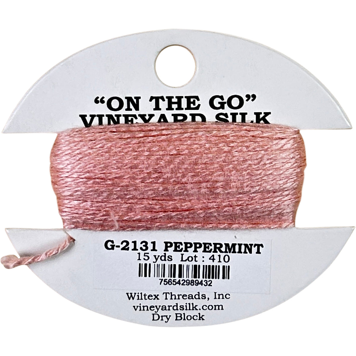 Vineyard Silk Classic On the Go 15 yd Card - 2131 Peppermint
