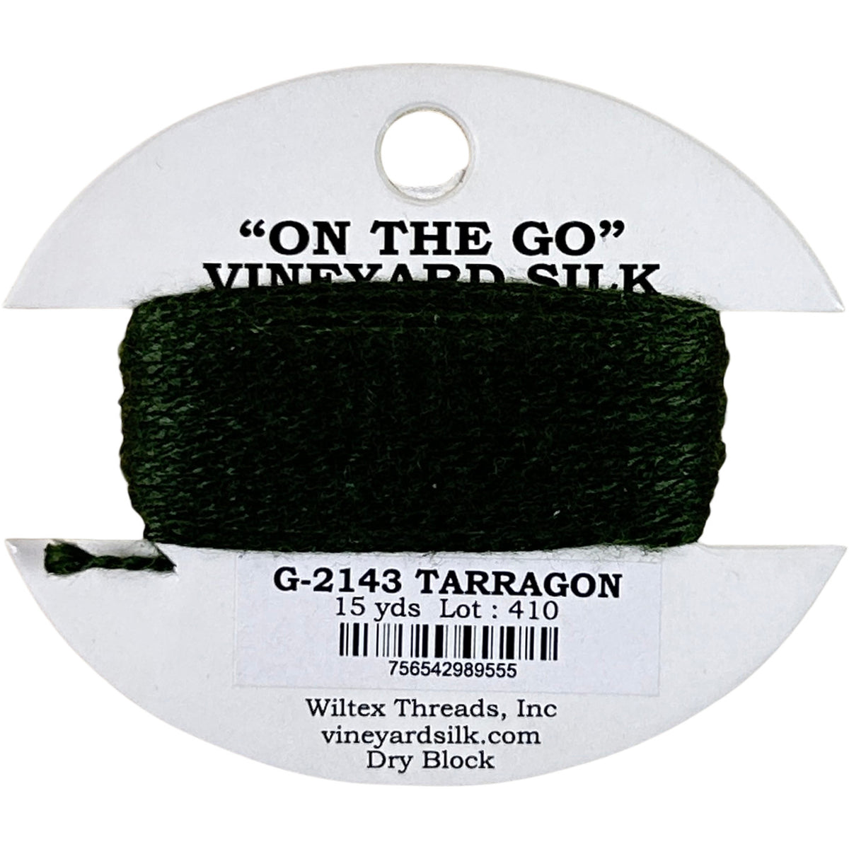 Vineyard Silk Classic On the Go 15 yd Card - 2143 Tarragon