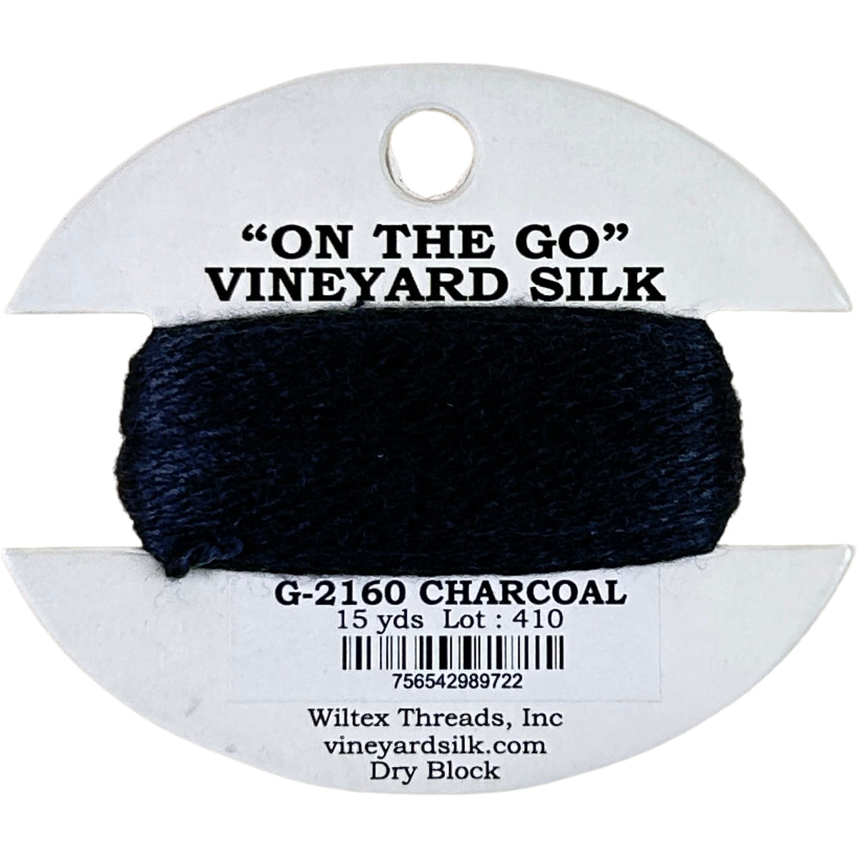 Vineyard Silk Classic On the Go 15 yd Card - 2160 Charcoal