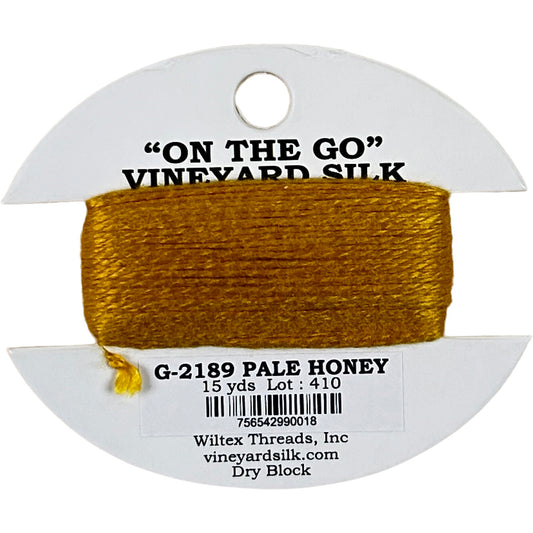 Vineyard Silk Classic On the Go 15 yd Card - 2189 Pale Honey