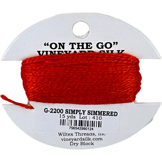 Vineyard Silk Classic On the Go 15 yd Card - 2200 Simply Simmered