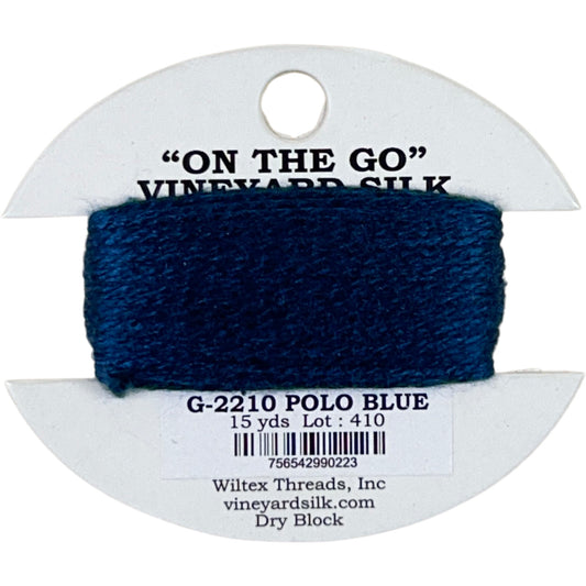 Vineyard Silk Classic On the Go 15 yd Card - 2210 Polo Blue