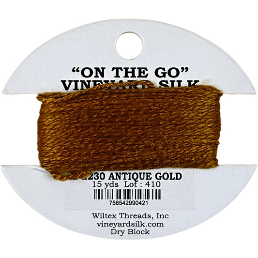 Vineyard Silk Classic On the Go 15 yd Card - 2230 Antique Gold