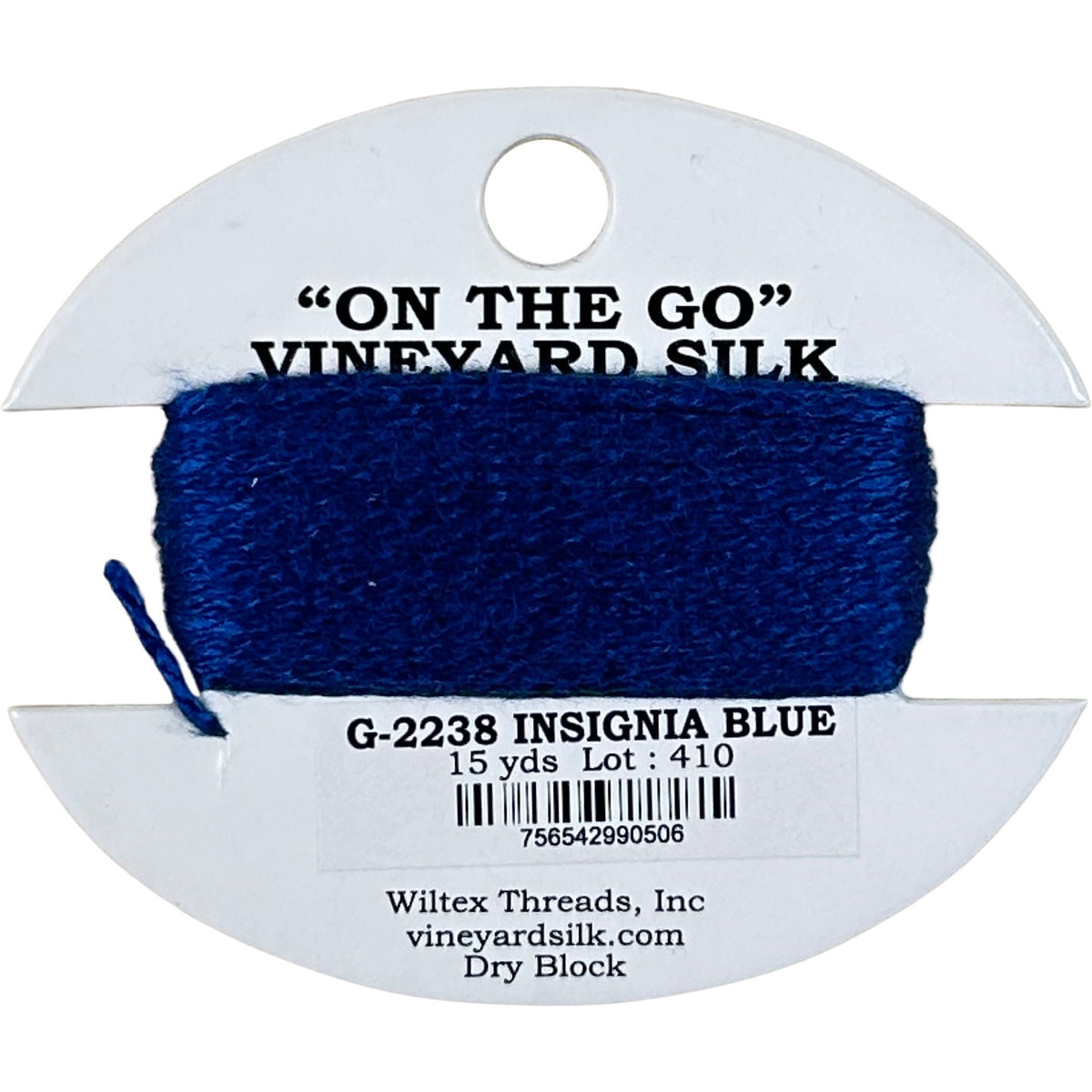 Vineyard Silk Classic On the Go 15 yd Card - 2238  Insignia Blue