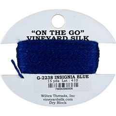 Vineyard Silk Classic On the Go 15 yd Card - 2238  Insignia Blue