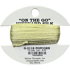 Vineyard Silk Classic On the Go 15 yd Card - 2118 Popcorn