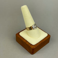 Vintage 14k Gold and Diamond Buckle Ring