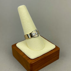 Vintage 14k Gold and Diamond Buckle Ring