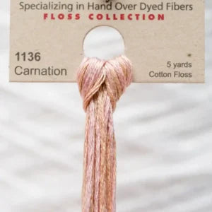 Weeks Dye Works Overdyed Floss - 1136 Carnation