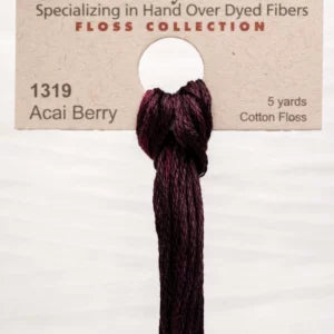 Weeks Dye Works Overdyed Floss - 1319 Acai Berry