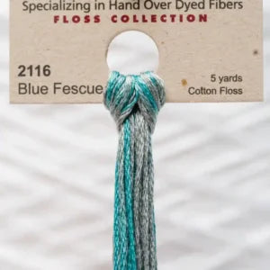 Weeks Dye Works Overdyed Floss - 2116 Blue Fescue