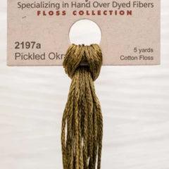 Weeks Dye Works Overdyed Floss - 2197a Pickled Okra