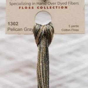 Weeks Dye Works Overdyed Floss - 1302 Pelican Grey