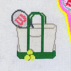 Wheelhaus Needlepoint 1-Love Tennis Boat Tote Needlepoint Canvas