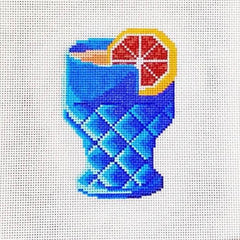 Wheelhaus Needlepoint Cool Azulejo Margarita Needlepoint Canvas