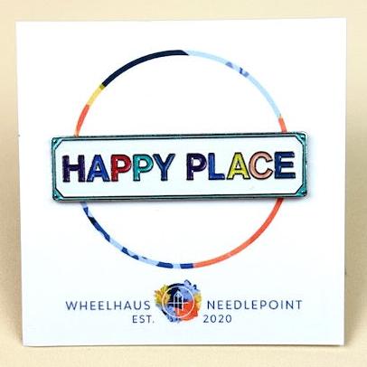 Wheelhaus Needlepoint Happy Place Needle Minder