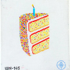 Wheelhaus Needlepoint It's Sprinkles Cake Needlepoint Canvas