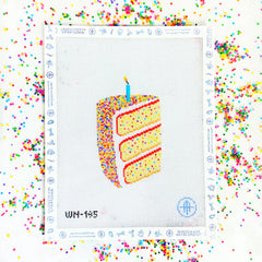 Wheelhaus Needlepoint It's Sprinkles Cake Needlepoint Canvas