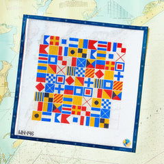 Wheelhaus Needlepoint Nautical Flag Alphabet Sampler Needlepoint Canvas