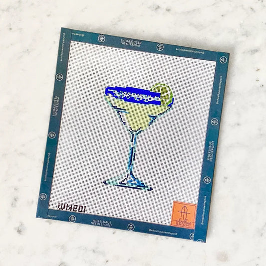 Wheelhaus Needlepoint On The Rocks Margarita Needlepoint Canvas