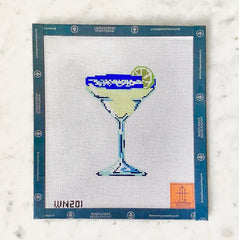 Wheelhaus Needlepoint On The Rocks Margarita Needlepoint Canvas