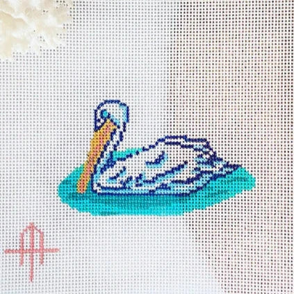 Wheelhaus Needlepoint Pelican Needlepoint Canvas