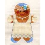 Whimsy and Grace Bride Gingerbread Needlepoint Canvas
