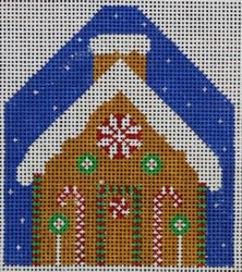 Winnetka Stitchery Gingerbread House Needlepoint Canvas