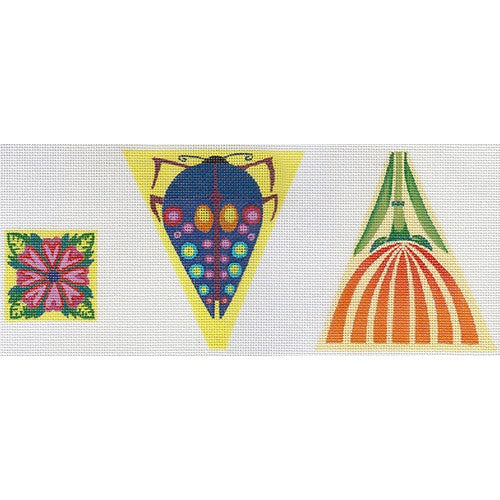 Zecca Bug Scissor Case with Scissor Fob Needlepoint Canvas